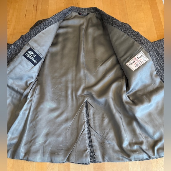 HARRIS TWEED Vintage Hand Woven Scotland Wool Sports Coat Jacket Blazer 39R - Picture 6 of 13